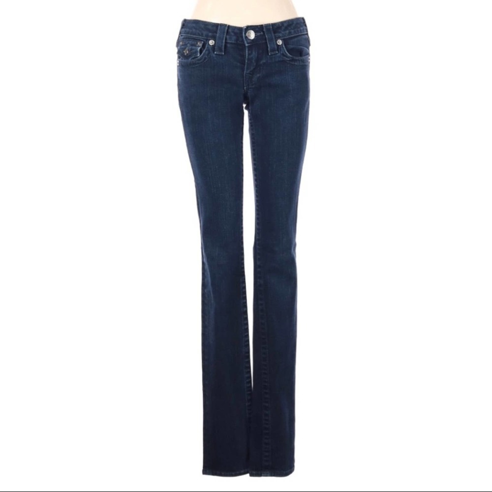 True Religion Skinny Sequined Pocket Jeans Size 27
